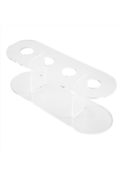 1pcs Akrilik 4 Delikli Çift Katmanlı Dondurma Koni Standı (Yurt Dışından) modelleri