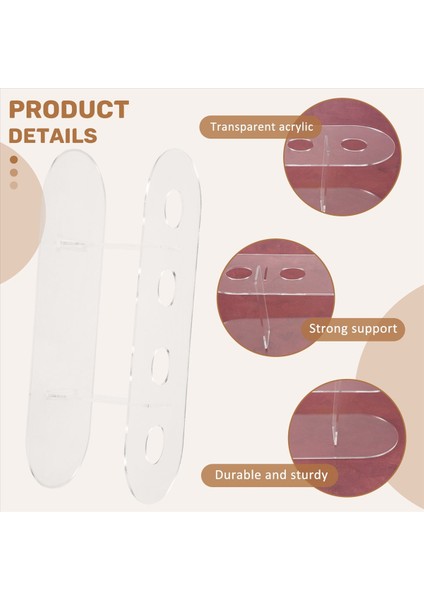 1pcs Akrilik 4 Delikli Çift Katmanlı Dondurma Koni Standı (Yurt Dışından) indirimleri
