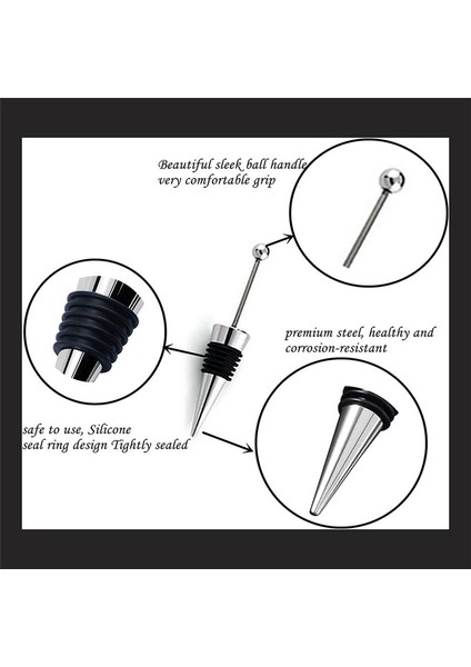 8pcs Şarap Şişeleri Için Şarap Tıpaları Metal Şarap Tasarrufu Bira Tıpası Yeniden Kullanılabilir Şarap Mantarları Silikon Şarap Tıpa (Yurt Dışından) fiyatları