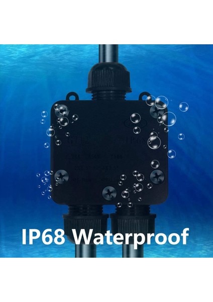 4-15 mm Kablo Için 3 Kablo Konnektörü ile 2set Su Geçirmez Bağlantı Kutusu IP68 Dış Bezi Elektrik Bağlantı Kutusu (Yurt Dışından) fiyatları