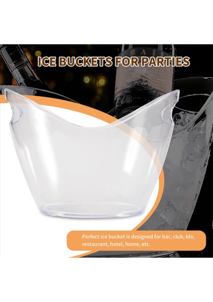 Şeffaf Ingot Buz Kovası Kırmızı Şarap Kovası Buz Kovası Akrilik Ktv Bira Kepçe S (Yurt Dışından) fırsatları