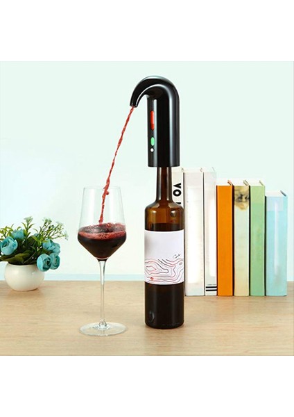 Elektrikli Şarap Pourer Aerator Dispenser Pompa USB Şarj Edilebilir Şarj Edilebilir Dekanter Pourer Şarap Aksesuarları Siyah (Yurt Dışından) fiyatları