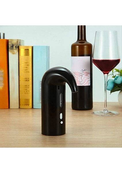 Elektrikli Şarap Pourer Aerator Dispenser Pompa USB Şarj Edilebilir Şarj Edilebilir Dekanter Pourer Şarap Aksesuarları Siyah (Yurt Dışından) fırsatları