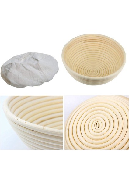 2x Yuvarlak Banneton Proofing Sepet Seti - Brot Form Ağarsız Doğal Kast (Yurt Dışından) fiyatları
