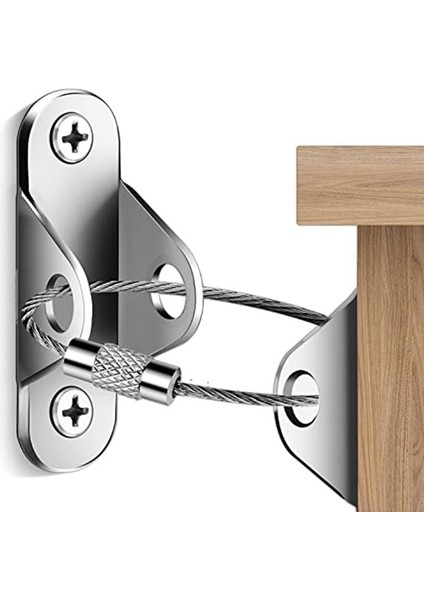 Mobilya Çapası (Pac OF10) Anti-Tip Mobilya Ankrajı Mobilya Dresser Duvar Güvenliği Ankrajı Mobilya Harfan Duvar B (Yurt Dışından)