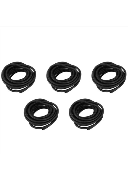 5 Adet 25 Ft Bölünmüş Tel Tezgah Kanalı Polietilen Boru Siyah Renk Kılıf Tüpü (Yurt Dışından)