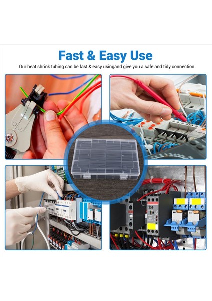 625PCS Isı Büzülme Tüpü Kiti Isı Shrink Tüpler Tel Sarma Oranı 2 1 Elektrik Kablo Kılıfı Depolama Çantası (Yurt Dışından) indirimleri