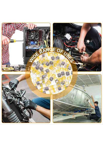 150PCS 12-10 Awg Sarı Lehim Sızdırmazlık Kablosu Konektörleri Lehim Isı Büzülmesi Su Geçirmez Tel Konektörler Elektrik Terminalleri (Yurt Dışından) fiyatları