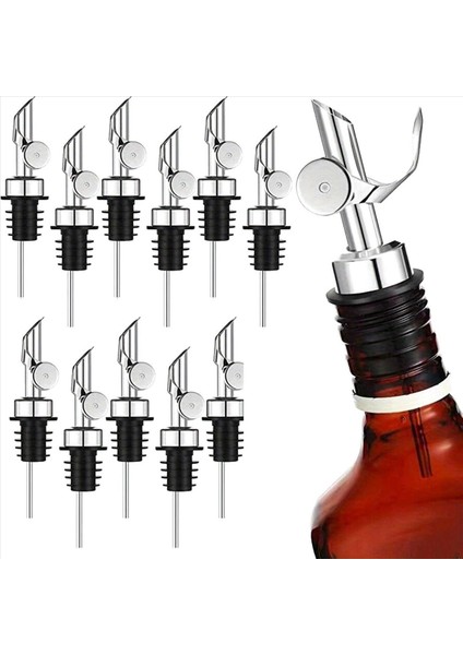 36PCS Paslanmaz Çelik Likör Şişesi Dökücüler Otomatik Flip Zeytin Yağı Spou Alkol Yaklaşık 3/4 Inç Şişe Ağız Gümüş (Yurt Dışından) fiyatları