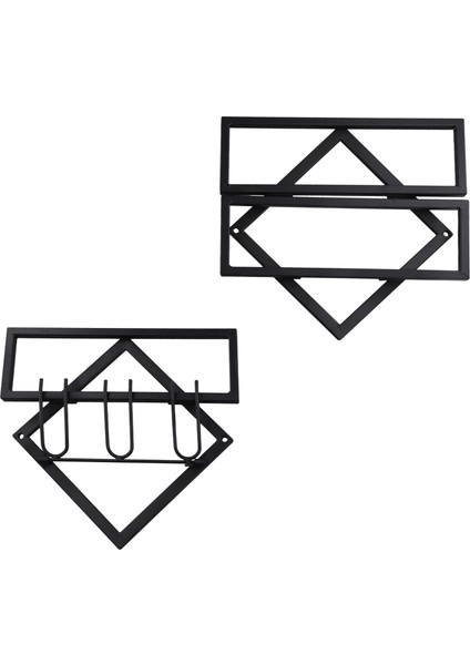 Duvara Monte Edilmiş Şarap Rafı Şişe Cam Tutucu Depolama Organizatör Şarap Şişesi Raf Siyah (Yurt Dışından) fiyatları