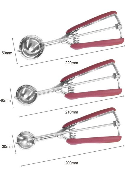 Pişirme Seti Için Kurabiye Kepçesi Dondurma Kepçesi Paslanmaz Çelik Kurabiye Hamuru Kepçe Cupcake Kepçe Köfte Kepçe (Yurt Dışından) indirimleri