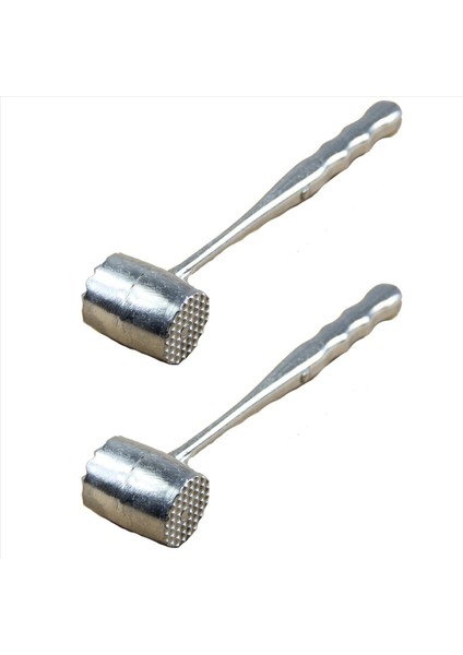 2x Iki Tarafı Alüminyum Yuvarlak Et Çekiç Tokat Tolermen Sığır Eti Domuz Tavuk Çırpıcı Uzunluğu 20 5cm Çapı 3 5cm (Oval) (Yurt Dışından)