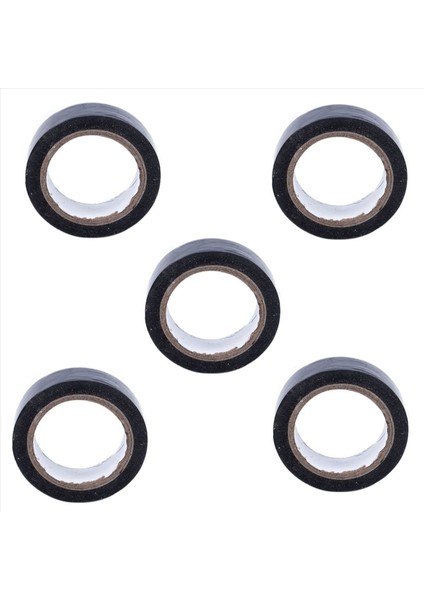 5pcs 19MM x 10M Kanal Su Geçirmez Bant Siyah (Yurt Dışından)