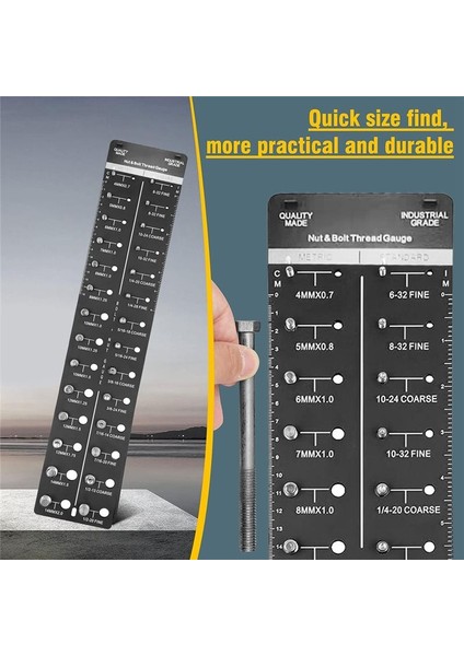 28 Boyut Somun ve Cıvata Diş Denkleyicisi Cıvata Boyutu ve Diş Göstergesi Cıvata ve Somun Tanımlayıcı Göstergesi Cıvata Göstergesi Black (Yurt Dışından) modelleri