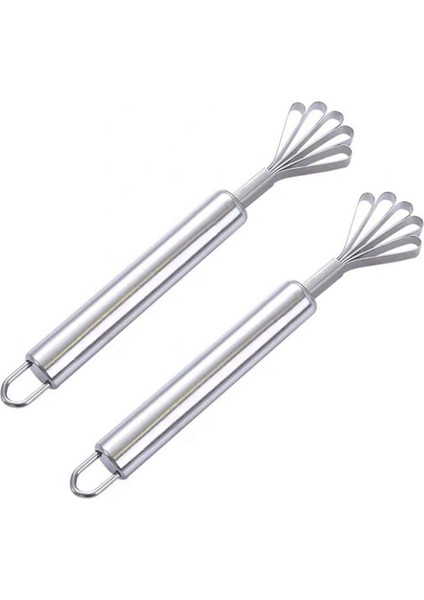 2x Balık Ölçekli Planer Paslanmaz Çelik Hindistan Cevizi Planer Tohum Çıkartma (Yurt Dışından)