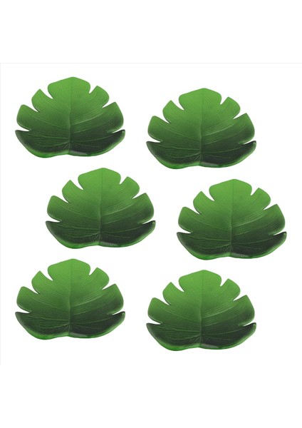 6pc Tropikal Yapay Palmiye Bırakıyor Eva Bardak Kase Ped Mat Kahve Çay Bardak Paspaslar Içecek Bardak Altlıkları Hawaii Tema Parti Dekor-Yeşili (Yurt Dışından) fiyatları