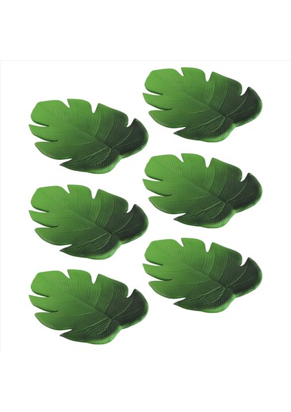 6pc Tropikal Yapay Palmiye Bırakıyor Eva Bardak Kase Ped Mat Kahve Çay Bardak Paspaslar Içecek Bardak Altlıkları Hawaii Tema Parti Dekor-Yeşili (Yurt Dışından) modelleri