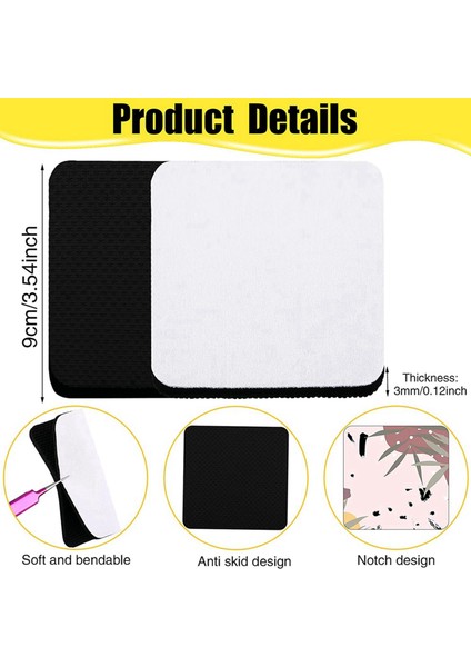 120 Parça Kare Süblimasyon Coaster Süblimasyon Boş Fincan Paspas Boş Kauçuk Bardak Altlıkları Isı Transfer Fincanı Boş Bardak Paspas (Yurt Dışından) fırsatları