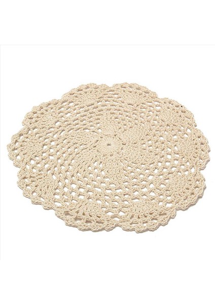 24PCS Vintage Pamuklu Mat Yuvarlak El Tığ Işi Dantel Doları Çiçek Bardak Altlıkları Lot Ev Masası Dekoratif (Yurt Dışından) modelleri