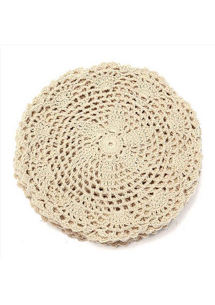 24PCS Vintage Pamuklu Mat Yuvarlak El Tığ Işi Dantel Doları Çiçek Bardak Altlıkları Lot Ev Masası Dekoratif (Yurt Dışından) indirimleri