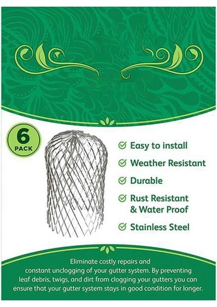 6 Paket Oluk Koruyucusu 3 Inç Genişletilebilir Alüminyum Filtre Süzgeci Oluğu Yapraklarını Durdurmak Için Nezaket Koruyucusu (Yurt Dışından) indirimleri