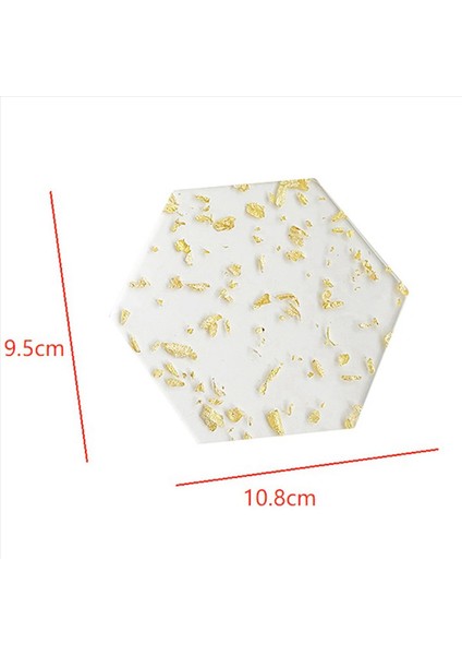 Altın Folyo Akrilik Bardak Altlıkları Için 12 Kişilik Set Nordic Tarzı Çay Coaster Kahve Fincanı Yalıtım Pedi Kaseler Için 9 5X10 8cm (Yurt Dışından) fırsatları