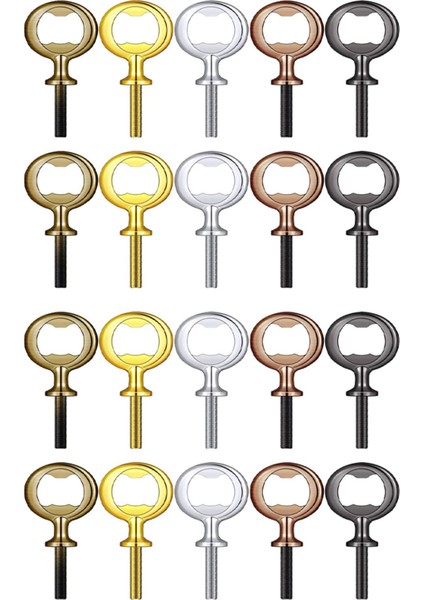 20PCS Metal Şişe Açıcı Boşluklar Paslanmaz Çelik Şişe Açıcı Ekler Kit Dişli Bira Açıcı Donanımı (Yurt Dışından)