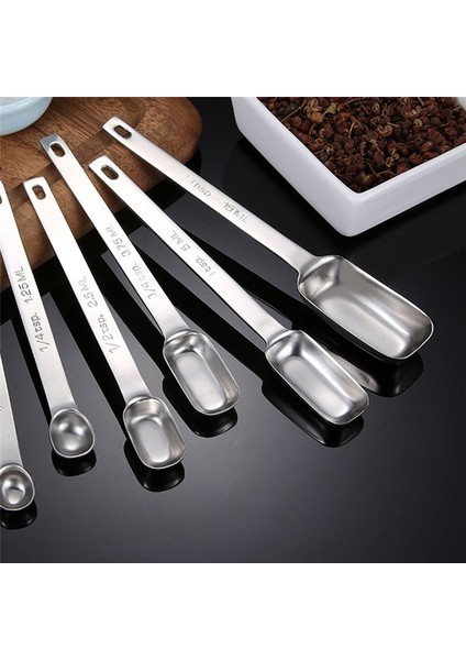 6 Adet Kaşık Seti Paslanmaz Çelik Ölçüm Kaşıkları Uzun Saplı Ölçüm Kaşıkları Metal Yemek Kaşığı Ölçüm (Yurt Dışından) indirimleri