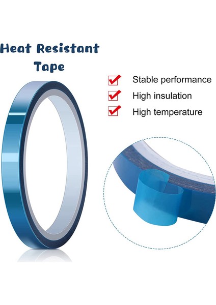 Termal Transfer Için 12 Rulo Yüksek Sıcaklık Yapışkan Bant Termal Vinil Presleme Bandı Isıya Dayanıklı Süblimasyon (Yurt Dışından) modelleri