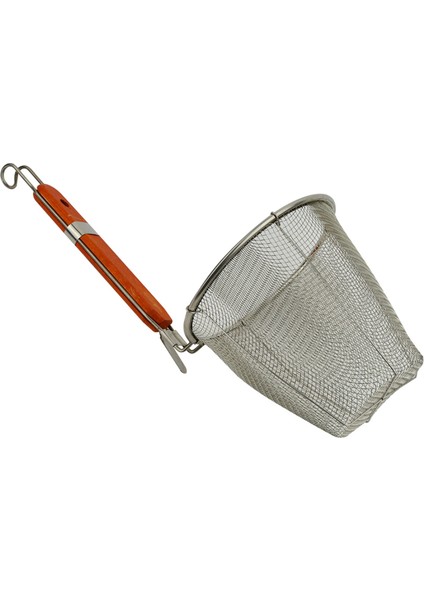 4x Ahşap Tutamak Paslanmaz Çelik Mutfak Eşyaları Köfte Erişte Örtü Süzgeç 5 3 Inç x 4 9 Inç (Yurt Dışından) fiyatları