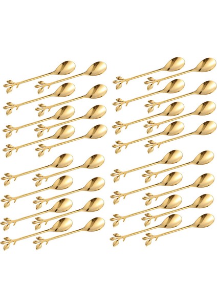 Dondurma Çay Karıştırma Kaşıkları Retro Tatlı Demitasse Espresso Scoons Çatal Bıçak Takımları Mutfak Tahsilatı 4 Set 32 Parça (Yurt Dışından)