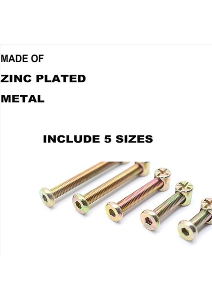 Bebek Yatağı Vidaları Cıvatalar Kiti Hex Soket Kapak Cıvataları Namlu Somunları Çeşitlilik Kiti Beşik Sandalyeleri Için M6 200PCS (Yurt Dışından) fırsatları