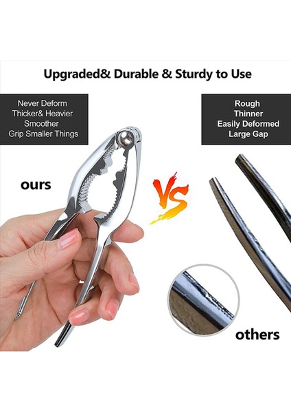 Yengeç Krakerleri ve Aletleri Istakoz - 4 Yengeç Bacak Krakeri ve 8 Yengeç Ayağı Çatalları Sağlam ve Dayanıklı ve Pasproof ve Yeniden Kullanılabilir (Yurt Dışından) modelleri