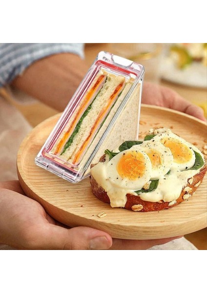Üçgen Sandviç Konteyner Yeniden Kullanılabilir Yıkanabilir Sandviç Kutusu Temiz Sandviç Kutuları 2 Pcs (Yurt Dışından) fiyatları