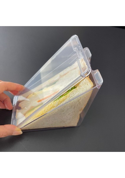 Üçgen Sandviç Konteyner Yeniden Kullanılabilir Yıkanabilir Sandviç Kutusu Temiz Sandviç Kutuları 2 Pcs (Yurt Dışından) fırsatları