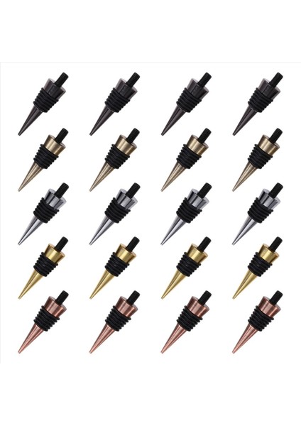 20PIECES Dişli Post Metal Şarap Tıpa ile Boş Şişe Durdurucu Ahşap Turning Dıy Projesi Için Donanım Set Donanımı (Yurt Dışından) modelleri