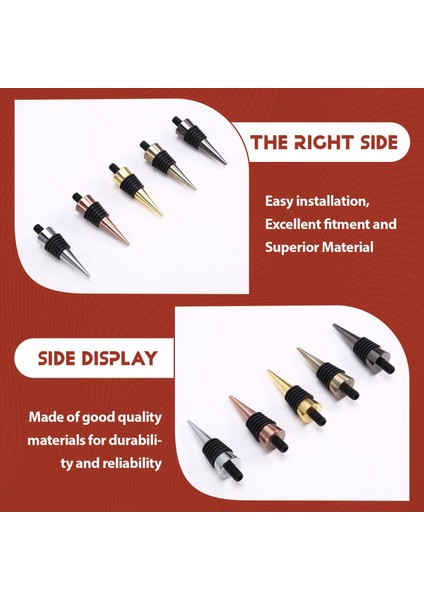 20PIECES Dişli Post Metal Şarap Tıpa ile Boş Şişe Durdurucu Ahşap Turning Dıy Projesi Için Donanım Set Donanımı (Yurt Dışından) indirimleri