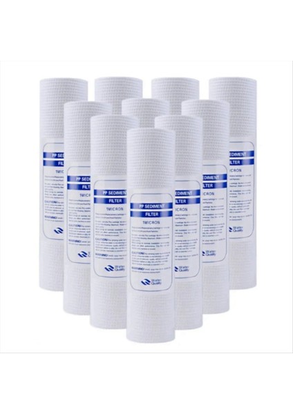 10 Pcs Evrensel Su Filtresi Pp Pamuk Filtre Kartuşu Tortu Su Filtreleri Polipropilen Malzeme 1 Mikrometre (Yurt Dışından)