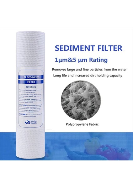 10 Pcs Evrensel Su Filtresi Pp Pamuk Filtre Kartuşu Tortu Su Filtreleri Polipropilen Malzeme 1 Mikrometre (Yurt Dışından) fiyatları