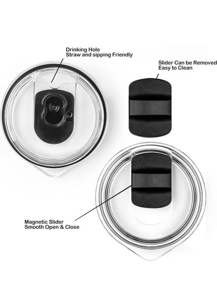 1pcs Manyetik Dökülme Kanıtı Tumbler Kapak 20OZ Tumbler Su Kupası Kapak Kupaları Mıknatıs Kupa Şişeleri Kapak (Yurt Dışından) fiyatları