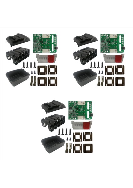 Şarj Koruma Devre Kartı Metabo 18V Lityum Pil Rafı (3 Set) Için Pcb Kartı (Yurt Dışından)