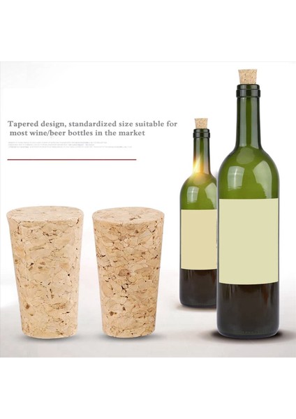 Ahşap Şişe Durdurucu Yumuşak Ahşap Partmanlar Şarap Yapımı Için Şarap Yapımı Için Konik Cork Ahşap Bira Şişesi Tıpası Şarap Şişesi Için 120 Pcs (Yurt Dışından) fırsatları