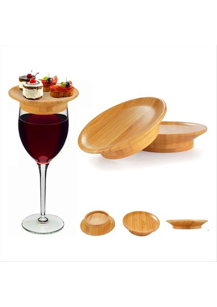 6 Adet Şarap Camını Kaplar Ahşap Içme Camı Kapakları Odun Su Bardağı Toppers Enkaz ve Tozu Korur (Yurt Dışından) fırsatları