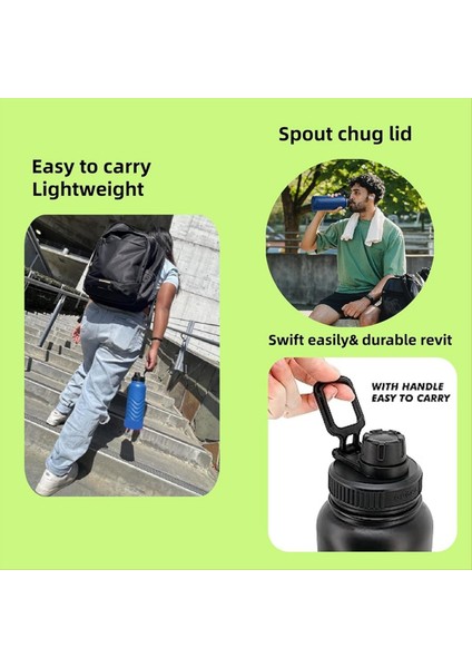 Hidro Flask Geniş Ağız Için Kapak Hidro Flask Için Kapaklar 16 20 24 32 40 Oz Geniş Ağız Çentik Kapak Yedek Spor Kapağı Gri (Yurt Dışından) indirimleri