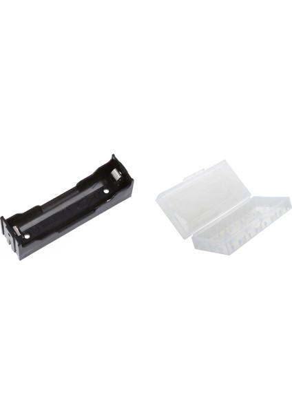 18650 Pil Kutusu Kutusu 1 Adet Şeffaf ve 10 Adet Siyah Için 11 Adet Pil Holde (Yurt Dışından)