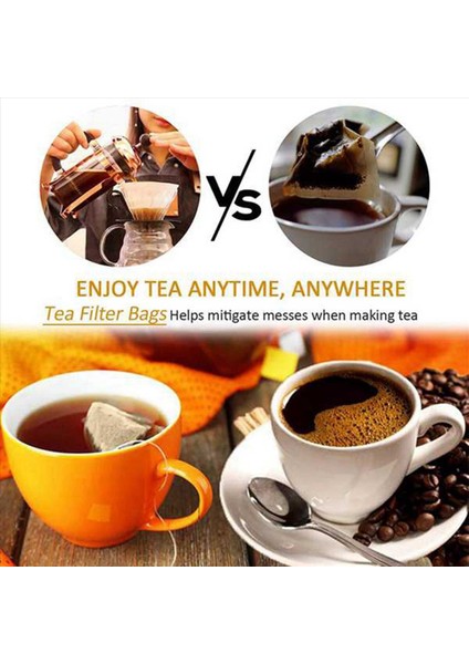 600 Pcs Çay Filtresi Çantası Tek Kullanımlık Kağıt Çay Poşeti Gevşek Yaprak Çay ve Kahve Için Uygun Ahit Edilmemiş Kağıt ile (Yurt Dışından) indirimleri