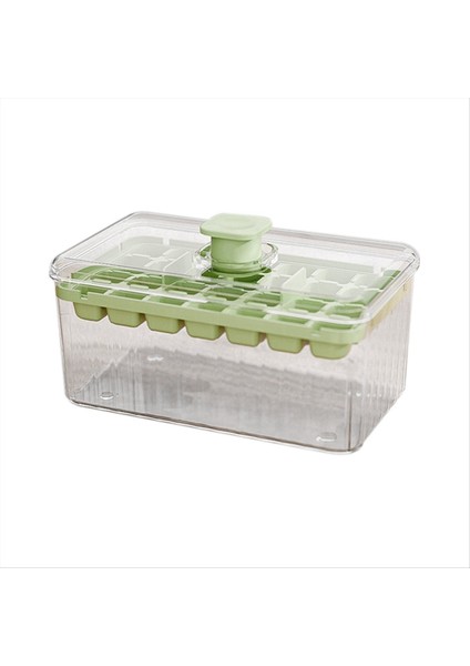 Buz Kutusu Tek Bütçe Basın Tipi Kolay Salınma Yüksek Renkli Buz Kutusu Ev Gıda Sınıfı Buz Depolama Kalıp Yeşil (Yurt Dışından)