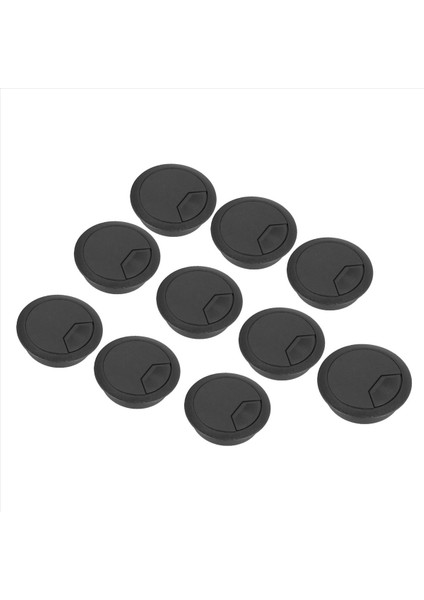40 Pc Yuvarlak Plastik Bilgisayar Masası Kablosu Gromet Deliği Kapak 50MM Siyah (Yurt Dışından) fiyatları