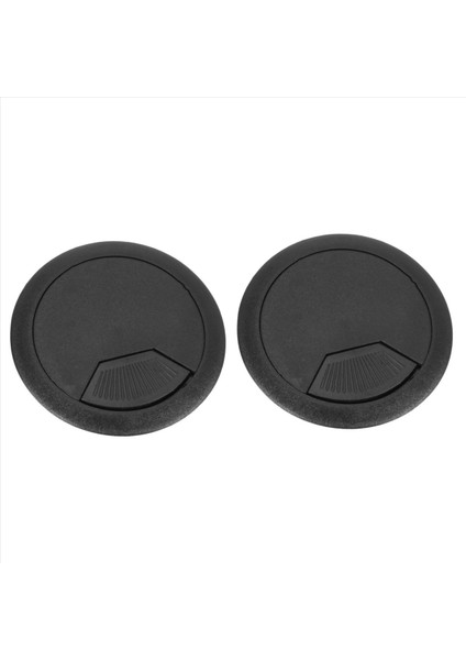 40 Pc Yuvarlak Plastik Bilgisayar Masası Kablosu Gromet Deliği Kapak 50MM Siyah (Yurt Dışından) modelleri