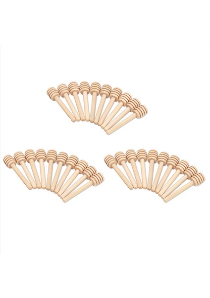 30PCS Mini Ahşap Bal Çubuğu Bal Kaşık Bal Petek Çubuğu Bal Karıştırıcı Bal Karıştırıcı Kabı Kahve Sütü Çayı Güvenli Karıştırıcı (Yurt Dışından)